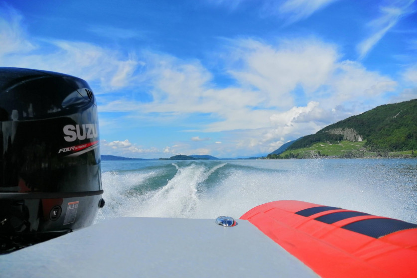 fahrt auf dem Bielersee